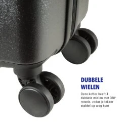 Princess Traveller Harlem - Reiskoffer - Zwart - L - 76cm -Reis Opberg Artikelen 1200x1200 1104