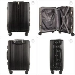 TOP AA Reis Kofferset - Trolleyset 3-delig Met TSA Slot Aluminum Frame, Kleine Cabine En Groot, ABS Luggage, (20+24+28 Inches 3 Pc Set), Roze/pink -Reis Opberg Artikelen 1200x1200 1307