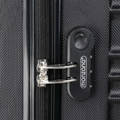 Monzana Kofferset - 4 Stuks S M L XL Met Wielen Cijferslot - Zwart -Reis Opberg Artikelen 1200x1200 1327