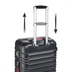 Monzana Kofferset - 4 Stuks S M L XL Met Wielen Cijferslot - Zwart -Reis Opberg Artikelen 1200x1200 1330