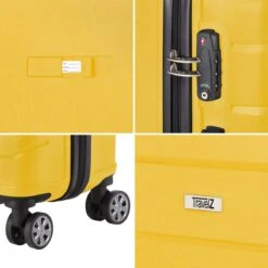 TravelZ Big Bars Kofferset - Trolleyset 3-delig Met TSA-slot - Geel -Reis Opberg Artikelen 1200x1200 1347