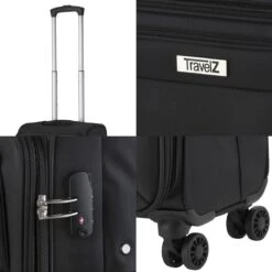 TravelZ Softspinner TSA Kofferset - 3-delige Zachte Trolleyset - Dubbele Wielen En Voorvakken Zwart 15 TravelZ Softspinner TSA Kofferset - 3-delige Zachte Trolleyset - Dubbele Wielen En Voorvakken Zwart -Reis Opberg Artikelen 1200x1200 1359