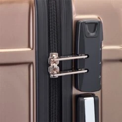 Tesla - Kofferset - 3-delig - 4 Wielen - Cijferslot - Goud -Reis Opberg Artikelen 1200x1200 1380