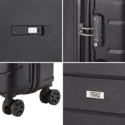 TravelZ Big Bars Kofferset - Trolleyset 3-delig Met TSA-slot - Zwart -Reis Opberg Artikelen 1200x1200 1490