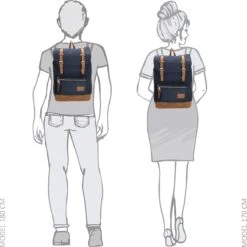 Enrico Benetti Santiago 46162 Laptoprugzak Met 17" Laptopvak - Blauw -Reis Opberg Artikelen 1200x1200 1527