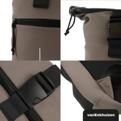 VanEnkhuizen Rolltop Rugzak Met Laptopvak 15,6 Inch - 20 Liter - Waterafstotend En Thermo Materiaal - Taupe -Reis Opberg Artikelen 1200x1200 1575