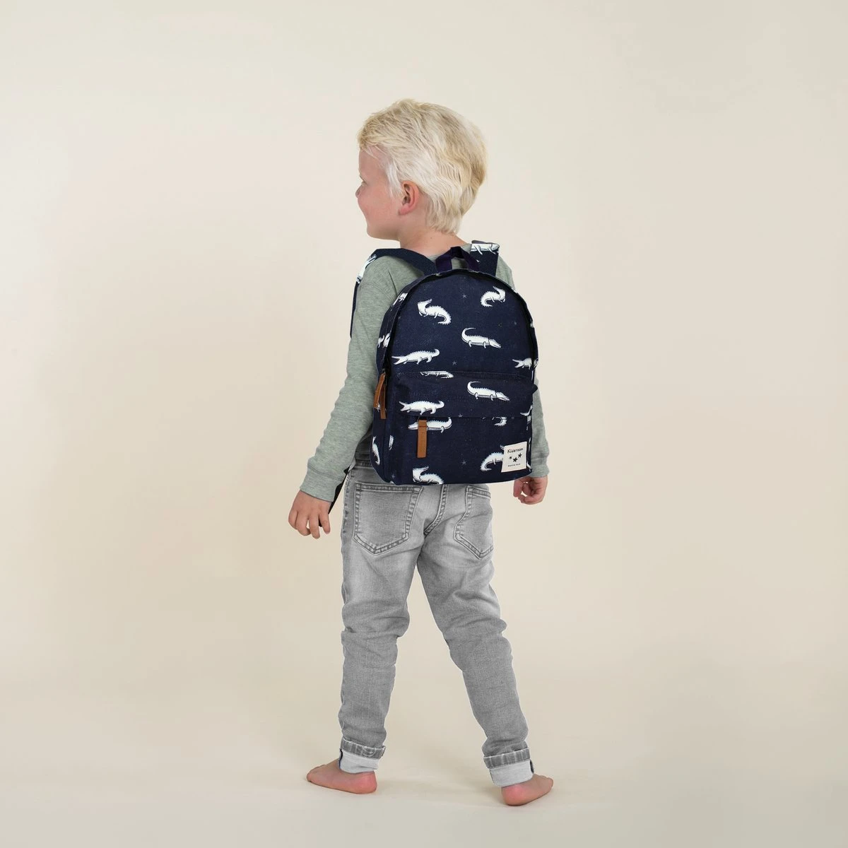 Kidzroom Wondering Wild Rugzak Jongen - Rugtas Kind - 2 T/m 6 Jaar - Blauw - Krokodil 6 Kidzroom Wondering Wild Rugzak Jongen - Rugtas Kind - 2 T/m 6 Jaar - Blauw - Krokodil - Afbeelding 4
