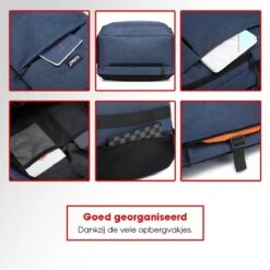 Kono Rugzak XL - Schooltas - 17,3 Inch Laptop Rugtas - Dames/Heren - 36L - Waterafstotend - Blauw -Reis Opberg Artikelen 1200x1200 1658