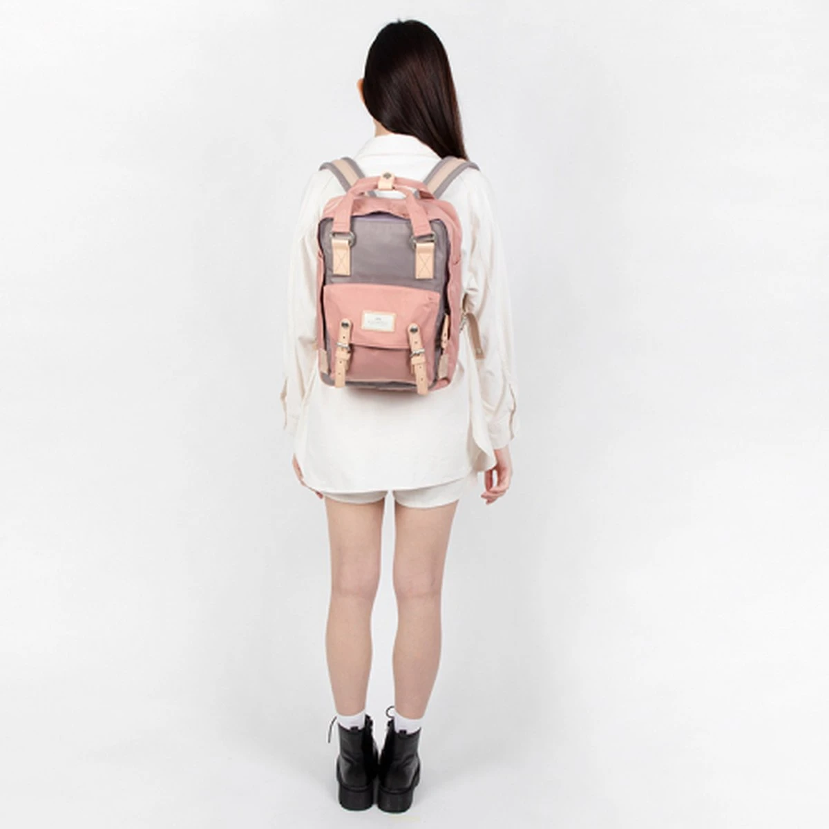 Doughnut Rugtas / Rugzak / Laptoptas / Schooltas - Macaroon - 14 Inch - 16 Liter - Paars 5 Doughnut Rugtas / Rugzak / Laptoptas / Schooltas - Macaroon - 14 Inch - 16 Liter - Paars - Afbeelding 3