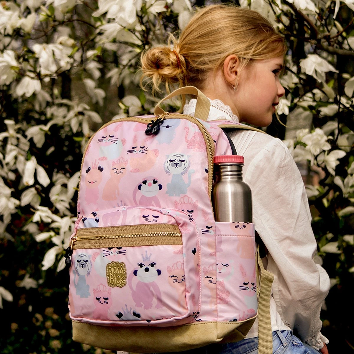 Pick & Pack Lieve Diertjes - Rugzak - Roze - Maat M 10 Pick & Pack Lieve Diertjes - Rugzak - Roze - Maat M - Afbeelding 8