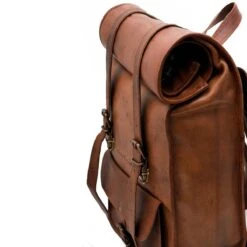 Johnny Fly Leren Rolltop Vintage Rugtas - Bruin - Ecologisch -Reis Opberg Artikelen 1200x1200 1779