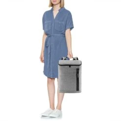 Reisenthel Overnighter-Backpack Rugzak M - 13L Twist Silver Grijs -Reis Opberg Artikelen 1200x1200 1808