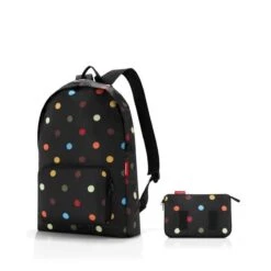 Reisenthel Mini Maxi Rucksack Rugzak - Opvouwbaar - 14L - Dots Zwart -Reis Opberg Artikelen 1200x1200 1982