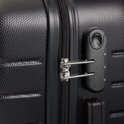 Swiss Alpine 2.0 - Handbagage Koffer - 55x35x20 Cm - 4 Wielen - Zwart -Reis Opberg Artikelen 1200x1200 20