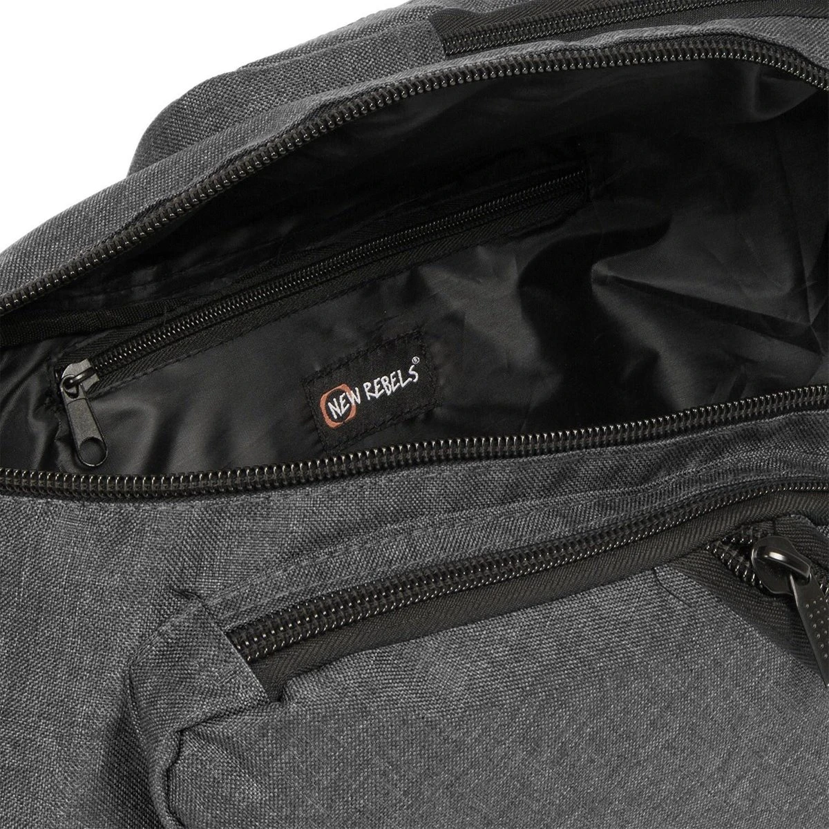 New Rebels® Heaven - Rugtas - Zwart - 54x10x30cm - Rugzak / Backpack 6 New Rebels® Heaven - Rugtas - Zwart - 54x10x30cm - Rugzak / Backpack - Afbeelding 4