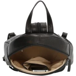 Old West Leren Dames Rugzak San Antonio M - Zwart -Reis Opberg Artikelen 1200x1200 2052