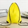Merkloos Gymtas Met Rijgkoord - Nylon Rugzakjes – Nylon Rugzak – Geel