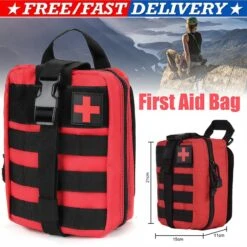 Alta-X Outdoor - Ehbo Tas Rood - Medicijntas - First Aid Bag - Jacht Survival Militaire Edc Pack Molle - Tactical Heuptas Outdoor Sos Pouch Leger Medische Kit Taille Riem Rugzak -Reis Opberg Artikelen 1200x1200 2129