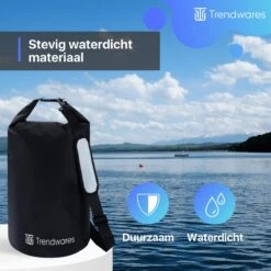 Trendwares - Drybag – Strandtas - Waterdichte Tas – Droogtas – Rugtas - Survival Outdoor Tas – 20 Liter - Zwart -Reis Opberg Artikelen 1200x1200 2211