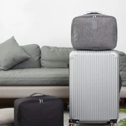 Merkloos TDR-Organiser Opbergtas-reistas Handbagage -Luxe Organizer Voor Kleren En Toiletartikelen -Grijs -Reis Opberg Artikelen 1200x1200 2222