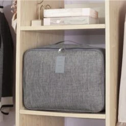 Merkloos TDR-Organiser Opbergtas-reistas Handbagage -Luxe Organizer Voor Kleren En Toiletartikelen -Grijs -Reis Opberg Artikelen 1200x1200 2224