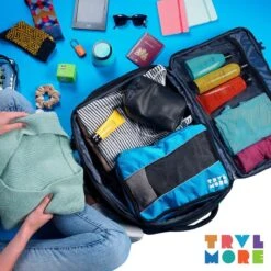 TRVLMORE Reistas - Rugzak - Handbagage Weekendtas - Backpack - Waterafstotend - 40L - Zwart 20 TRVLMORE Reistas - Rugzak - Handbagage Weekendtas - Backpack - Waterafstotend - 40L - Zwart -Reis Opberg Artikelen 1200x1200 2229