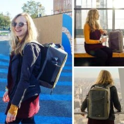 CabinMax Manhatten – Handbagage 20L – Rugzak – Schooltas - 40x20x25 Cm – Compact Reistas – Lichtgewicht – Grijs/Rood -Reis Opberg Artikelen 1200x1200 2276