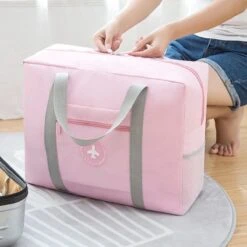 Merkloos Opvouwbare Reistas Roze - Opbergtas - Weekendtas - Reistas Voor Handbagage - Opvouwbare Reistassen Dames - Reistas Voor Op Koffer - Dames Tas - Damestas - Tas Voor Reizen - Sporttas -Reis Opberg Artikelen 1200x1200 2329
