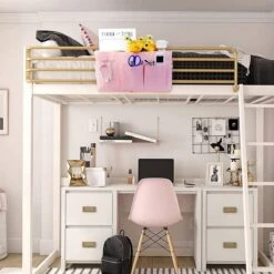 Merkloos 2 Stuks Handtas-organizer, Dames Reistas, Cosmetica-reistas Voor Dames, Reis-inzet-handtas Met Handgrepen, Ritssluiting, Voor Thuis, Op Reis (blauw + Oranje) -Reis Opberg Artikelen 1200x1200 2442