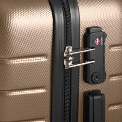 Swiss Alpine 2.0 - Handbagage Koffer - 55x35x20 Cm - 4 Wielen - Goud - Brons -Reis Opberg Artikelen 1200x1200 308