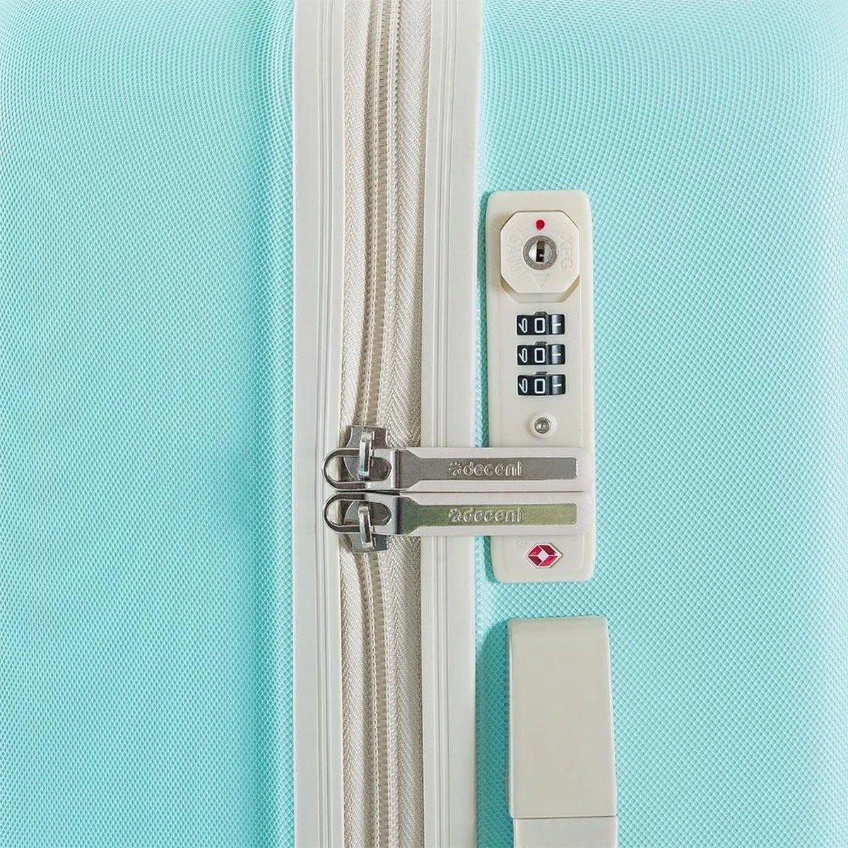Decent Star Maxx Handbagage Koffer - 55 Cm - TSA Slot - Pastel Groen 8 Decent Star Maxx Handbagage Koffer - 55 Cm - TSA Slot - Pastel Groen - Afbeelding 6
