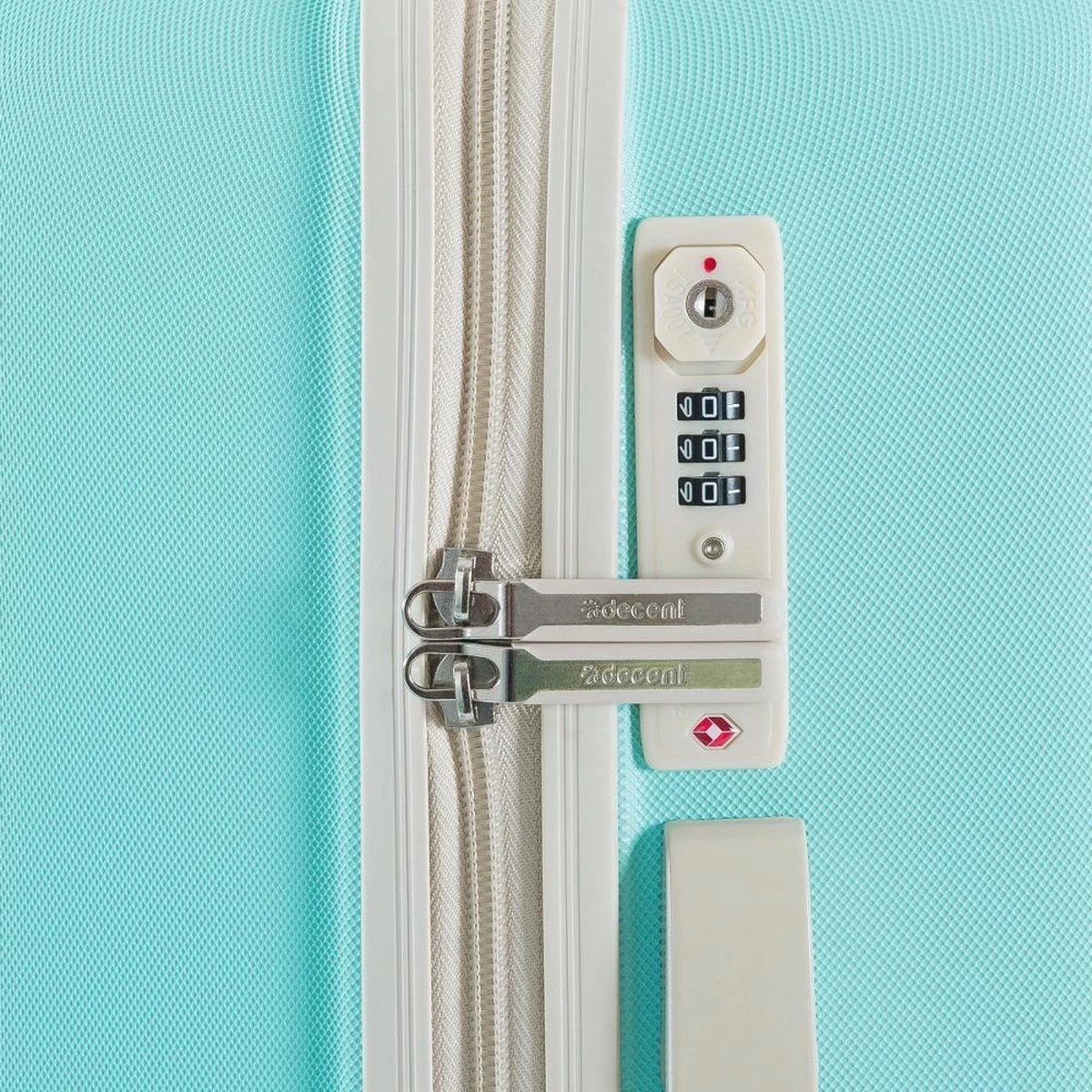 Decent Star Maxx Handbagage Koffer - 55 Cm - TSA Slot - Pastel Groen 19 Decent Star Maxx Handbagage Koffer - 55 Cm - TSA Slot - Pastel Groen - Afbeelding 17