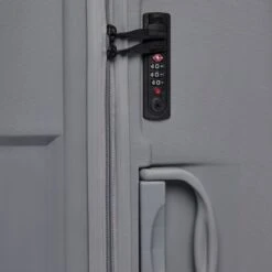 ©TROLLEYZ - Venice No.10 - Trolley - 55cm Met TSA Slot - Dubbele Wielen - 360° Spinners - 100% Polypropyleen - Handbagage Koffer In Silver Stone -Reis Opberg Artikelen 1200x1200 458