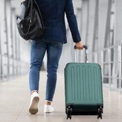 TRVLMORE Koffer - Handbagage - 54x36x20cm - 38L - Donkergroen -Reis Opberg Artikelen 1200x1200 481