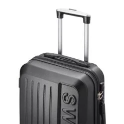 Swiss - Lausanne Handbagage Koffer 55x40x25 Cm - 4 Wielen - TSA-cijferslot - Zwart -Reis Opberg Artikelen 1200x1200 500