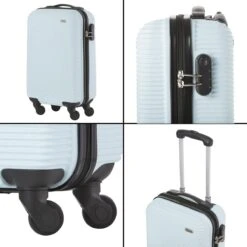 TravelZ Horizon Handbagagekoffer - 54cm Handbagage Trolley Met Gevoerde Binnenkant - Baby Blauw -Reis Opberg Artikelen 1200x1200 563
