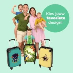 NoBoringSuitcases.com® Koffer - Jungle - Dieren - Groen - Kinderen - Past Binnen 55x40x20 Cm En 55x35x25 Cm - Handbagage - Trolley - Fotokoffer - Cabin Size - Print 18 NoBoringSuitcases.com® Koffer - Jungle - Dieren - Groen - Kinderen - Past Binnen 55x40x20 Cm En 55x35x25 Cm - Handbagage - Trolley - Fotokoffer - Cabin Size - Print -Reis Opberg Artikelen 1200x1200 6