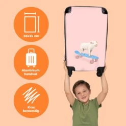 NoBoringSuitcases.com® Kinderkoffer - Trolley Kinderen - Varken - Roze - Skateboard - Kinderen - Meisje - Koffer Dieren - Past Binnen 55x40x20 Cm En 55x35x25 Cm - Reiskoffer Met Wielen 12 NoBoringSuitcases.com® Kinderkoffer - Trolley Kinderen - Varken - Roze - Skateboard - Kinderen - Meisje - Koffer Dieren - Past Binnen 55x40x20 Cm En 55x35x25 Cm - Reiskoffer Met Wielen -Reis Opberg Artikelen 1200x1200 637