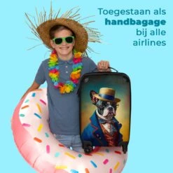 NoBoringSuitcases.com® Koffer - Hond - Kleding - Accessoires - Verf - Portret - Kinderen - Reiskoffer Met Wielen - Kinderkoffer - Fotokoffer - Past Binnen 55x40x20 Cm En 55x35x25 Cm - Trolley Handbagage Lichtgewicht -Reis Opberg Artikelen 1200x1200 656