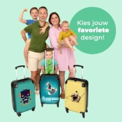 NoBoringSuitcases.com® Koffer - Koe - Ballet - Rok - Portret - Dieren - Trolley Op Wieltjes - Handbagagekoffer - Past Binnen 55x40x20 Cm En 55x35x25 Cm - Reiskoffer -Reis Opberg Artikelen 1200x1200 701