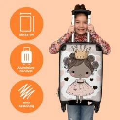 NoBoringSuitcases.com® Kinderkoffer - Trolley Op Wieltjes - Prinses - Hartjes - Kroon - Roze - Meisjes - Koffer Meisje - Past Binnen 55x40x20 Cm En 55x35x25 Cm - Reiskoffer - Fotokoffer 12 NoBoringSuitcases.com® Kinderkoffer - Trolley Op Wieltjes - Prinses - Hartjes - Kroon - Roze - Meisjes - Koffer Meisje - Past Binnen 55x40x20 Cm En 55x35x25 Cm - Reiskoffer - Fotokoffer -Reis Opberg Artikelen 1200x1200 715