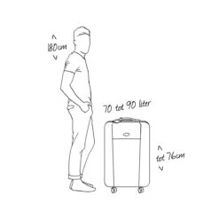 Decent Basic-Line Large Trolley 73 Cm - Donkerblauw -Reis Opberg Artikelen 1200x1200 745