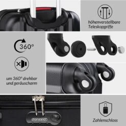 Monzana Hard Case Koffer Baseline XL Zwart 16 Monzana Hard Case Koffer Baseline XL Zwart -Reis Opberg Artikelen 1200x1200 78