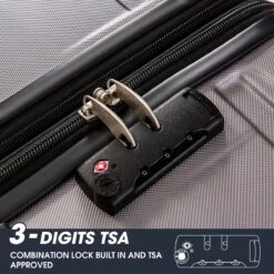 Merax 3-delig Kofferset Met TSA Slot - Trolleyset ABS 40L, 70L & 110 Liter - Grijs 14 Merax 3-delig Kofferset Met TSA Slot - Trolleyset ABS 40L, 70L & 110 Liter - Grijs -Reis Opberg Artikelen 1200x1200 82