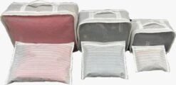 Packing Cubes Set 6-Delig – Kleding Organizer Voor Koffers, Tassen En Backpack - MYHOME24 -Reis Opberg Artikelen 1200x581