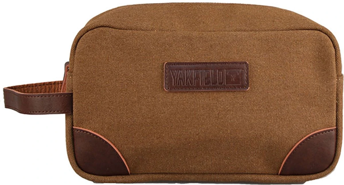 Yakfield - Reistas - Dames En Heren - Combinatiedeal - Weekendtas Zwart Antraciet Grijs - Toilettas Bruin - Compact - Canvas - Vintage 11 Yakfield - Reistas - Dames En Heren - Combinatiedeal - Weekendtas Zwart Antraciet Grijs - Toilettas Bruin - Compact - Canvas - Vintage - Afbeelding 9
