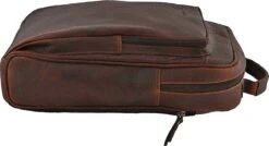 Landley Leren 13 Inch Laptop Rugtas - Unisex Rugzak - 13.3" - Dames En Heren - Leer - Cognac Bruin -Reis Opberg Artikelen 1200x651