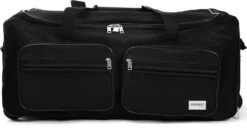 Deuba Reistas Met Trolleyfunctie - 85L - Zwart - Roltas Op Wieltjes -Reis Opberg Artikelen 1200x655