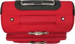 SB Travelbags Bagage Stoffen Koffer 75cm 4 Wielen Trolley - Rood -Reis Opberg Artikelen 1200x709