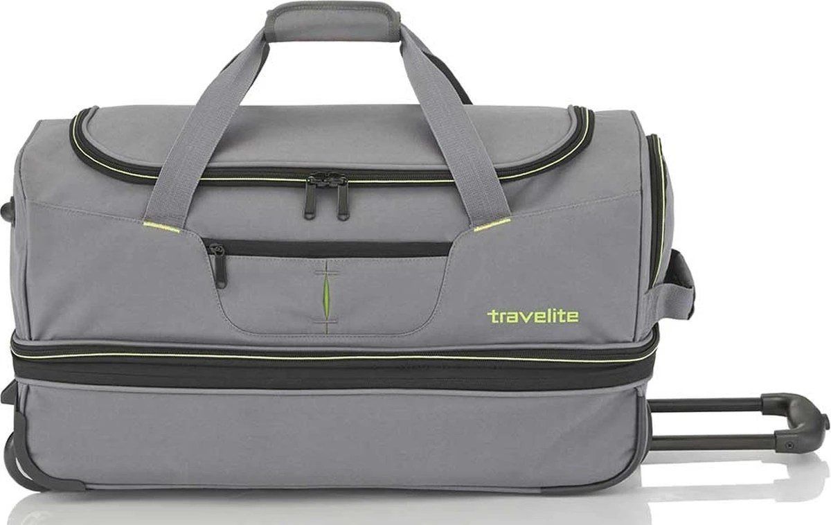 Travelite Basics Wheeled Duffle 55cm Expandable Navy/Orange 17 Travelite Basics Wheeled Duffle 55cm Expandable Navy/Orange - Afbeelding 15